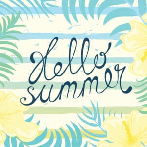 Hello summer card