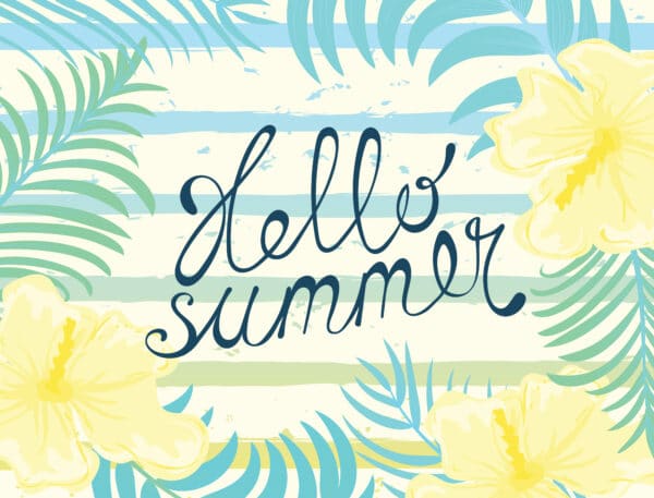 Hello summer card