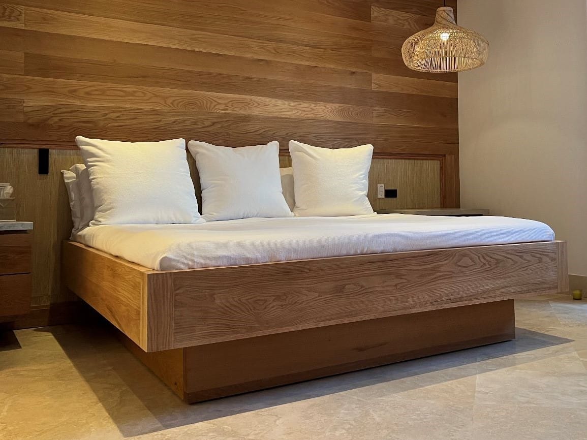 SAMINA installed in custom bed frame